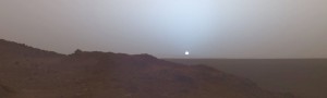 Sunset on mars